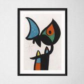 Joan Miro Modern Surrealism Poster 16 - 30x40cm Canvas - Multi-color