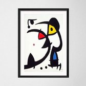 Joan Miro Modern Surrealism Poster 5 - 60x80cm Canvas - Multi-color
