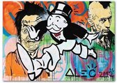 Alec Monopoly Poster 2 - 60x80cm Canvas - Multi-color