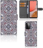 GSM Hoesje Samsung Galaxy A72 Flipcover Flower Tiles