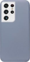 - ADEL Premium Siliconen Back Cover Softcase Hoesje Geschikt voor Samsung Galaxy S21 Ultra - Lavendel