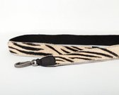 Bag2Bag Verwisselbare schouderband Zebra zwart 110cm