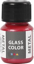 Glas- & Porseleinverf Glass Color 30 ml Metallic Rood