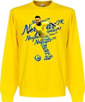 Neymar Brazilië Script Sweater - Geel - XL