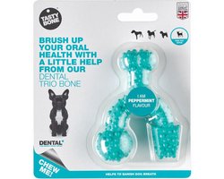 TastyBone - Toy - Dental Trio Bone - Peppermint - Hond - Kauwspeelgoed - Vegan - Kluif - Nylabone