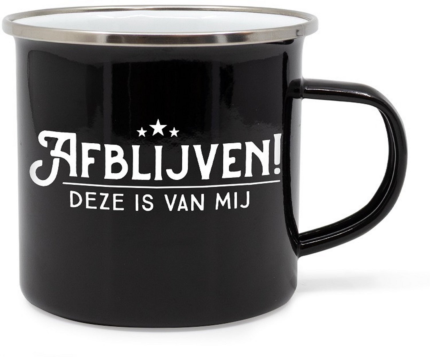 Mok - Lekker stoer - Afblijven - Metaal