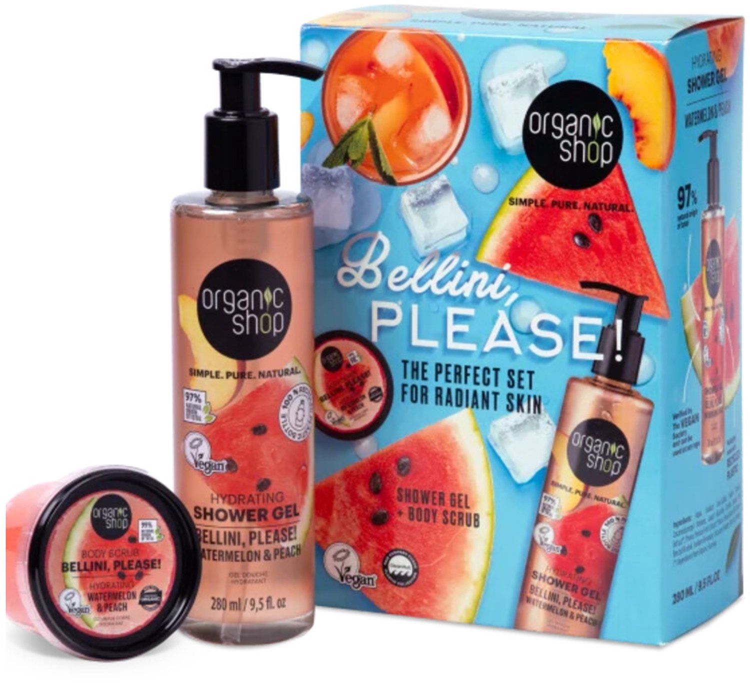 Organic Shop Geschenkset Bellini, please! Hydro Recipe Sweet & Juicy 1 set