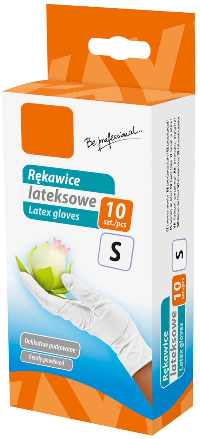 Ravi Latex Wegwerphandschoenen Maat S - 10 Stuks