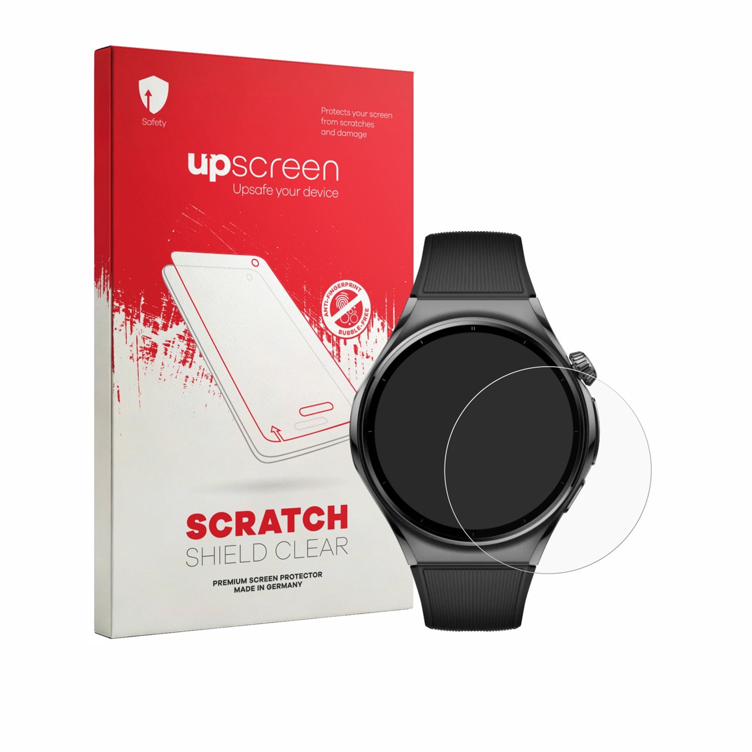 upscreen - Screenprotector voor Huawei Watch 6 46 mm - Folie Beschermfolie transparant