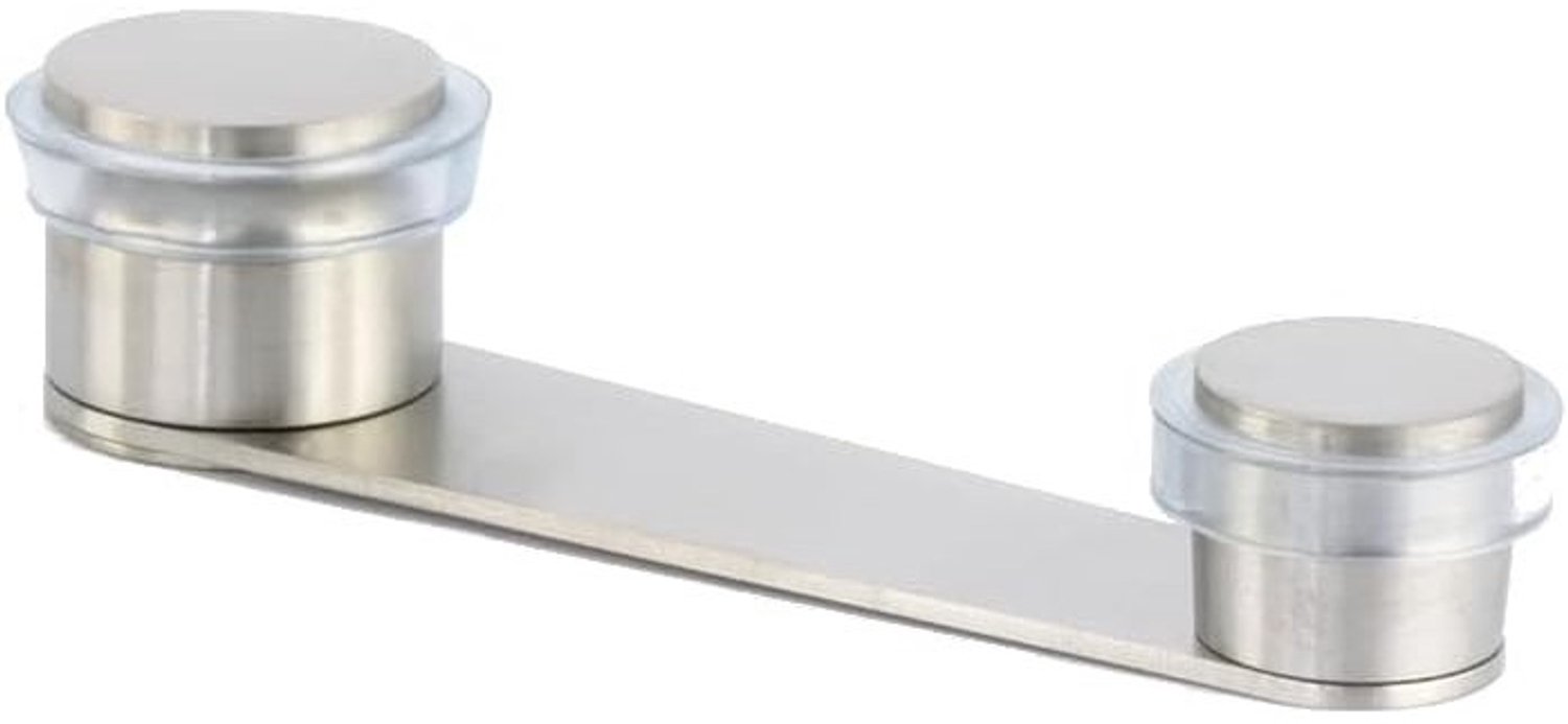 Deurstopper - 50 mm - Roestvrij Staal en Siliconen - Voor Deuren met Nisse