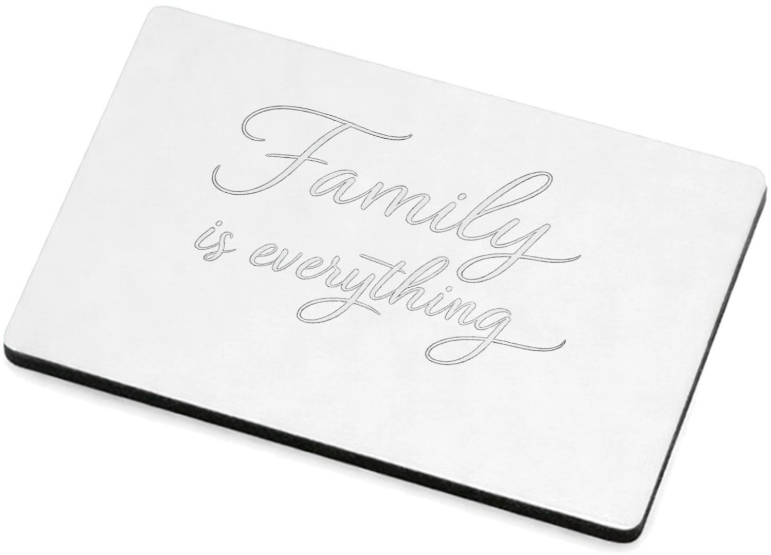 Mr Cadeautjes MDF magnetische fotolijst 7,5 x 5 - design Persoonlijke liefdevolle titel in een rustige, minimalistisc | cadeau Wit