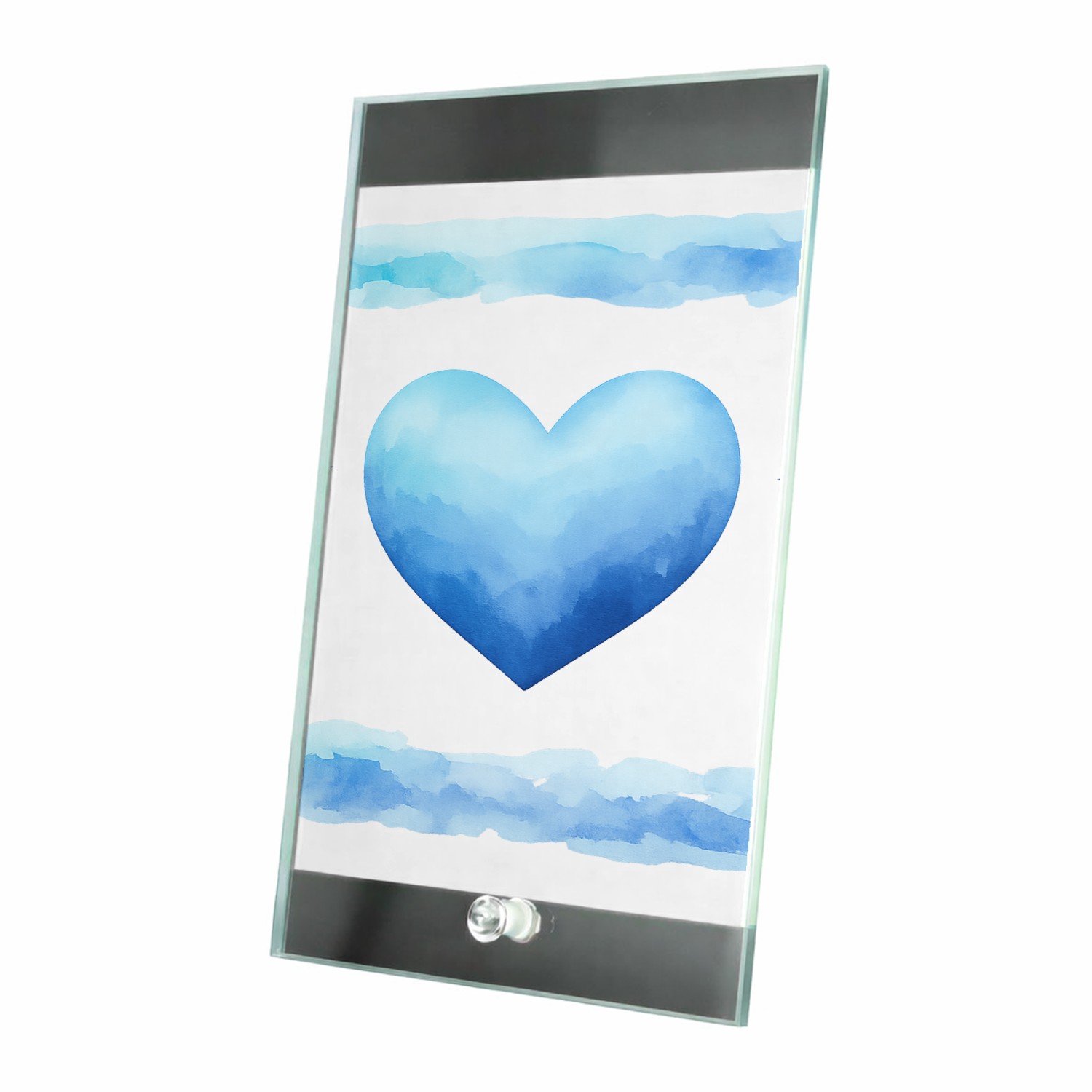 Mr Cadeautjes Glasframe 15 x 23 - design Een warme waarderingstoon met een speelse handlettering-opma | cadeau Wit