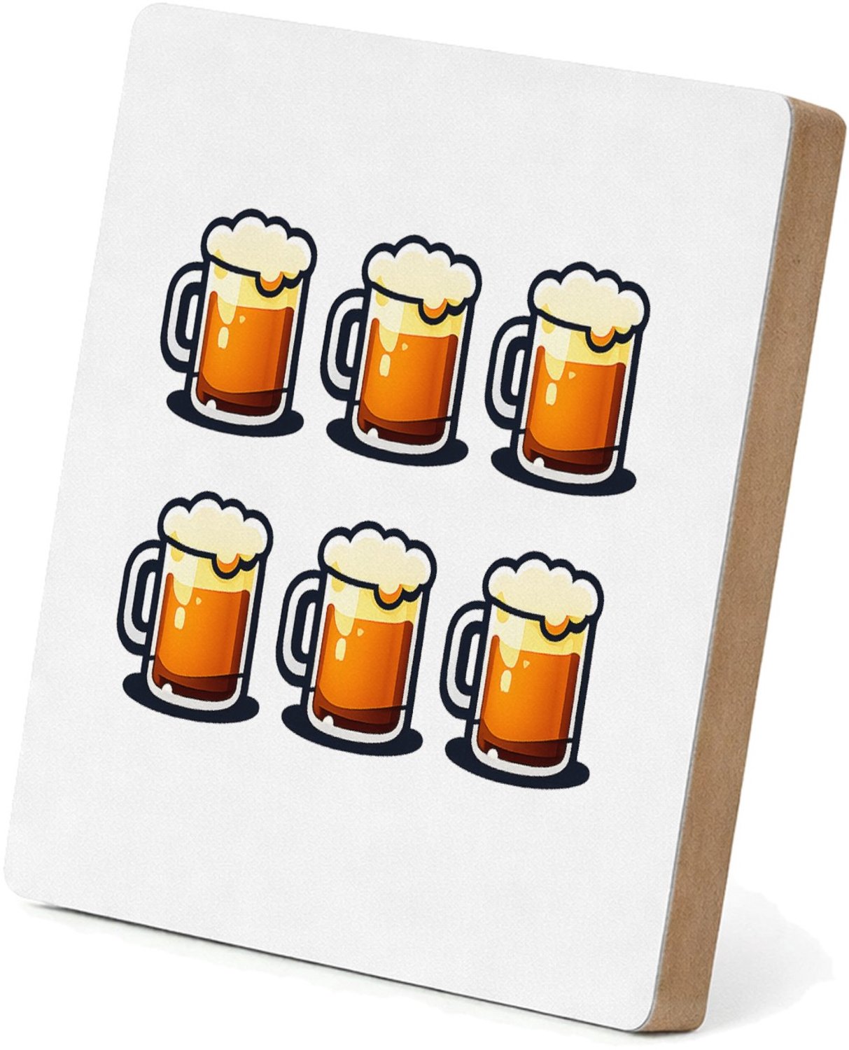 Mr Cadeautjes MDF staande fotolijst 15,2 x 15,2 - design Een vergelijkbare humoristische woordspeling, maar met een a | cadeau Wit
