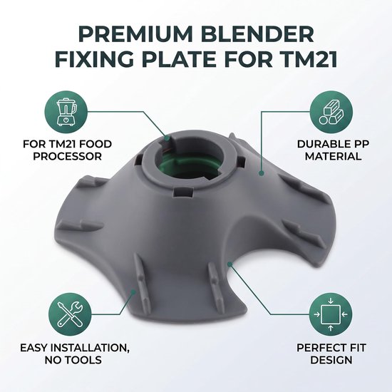 Blenderaccessoire - Vaste plaat - PP - voor TM21 — afbeelding 3