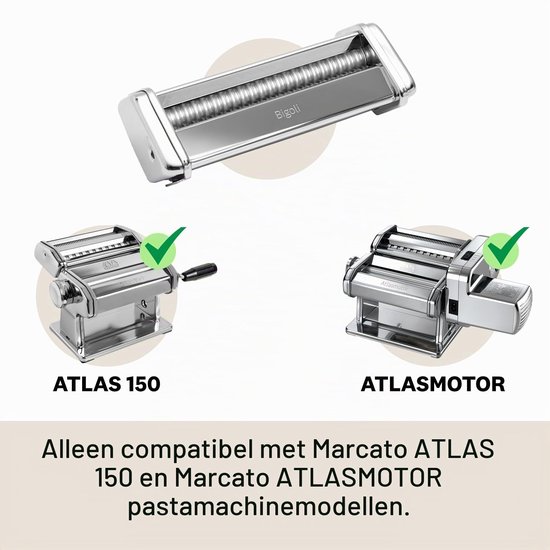 Pastamachine Accessoire - Reginette - Verchroomd Staal — afbeelding 5