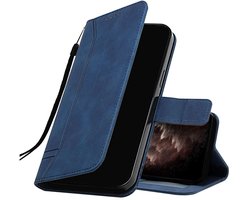 Telefoonhoesje - LG Velvet - Flip Portemonnee - Blauw