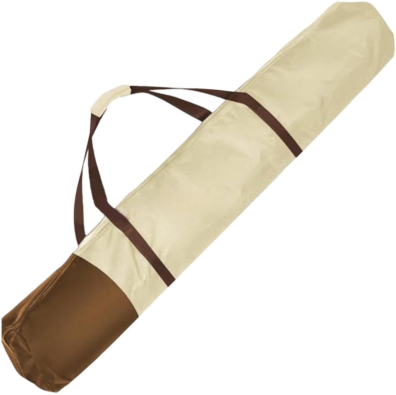 Famanu Waterdichte opbergtas voor parasols van 137 cm, oversized draagtas voor buiten, ideaal voor kamperen, strand en tuin, biedt voldoende ruimte en bescherming voor je parasol tijdens transport wit