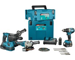Makita - 8-delige set ACCU-gereedschappen, accu's, laders en accessoires DLX3195JX1