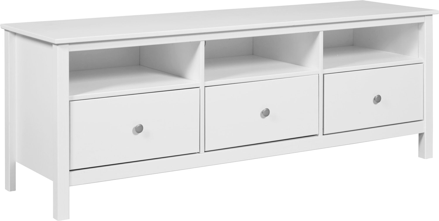 Furnilux TV-meubel Chilly Home – massief grenenhout, wit, 160 cm