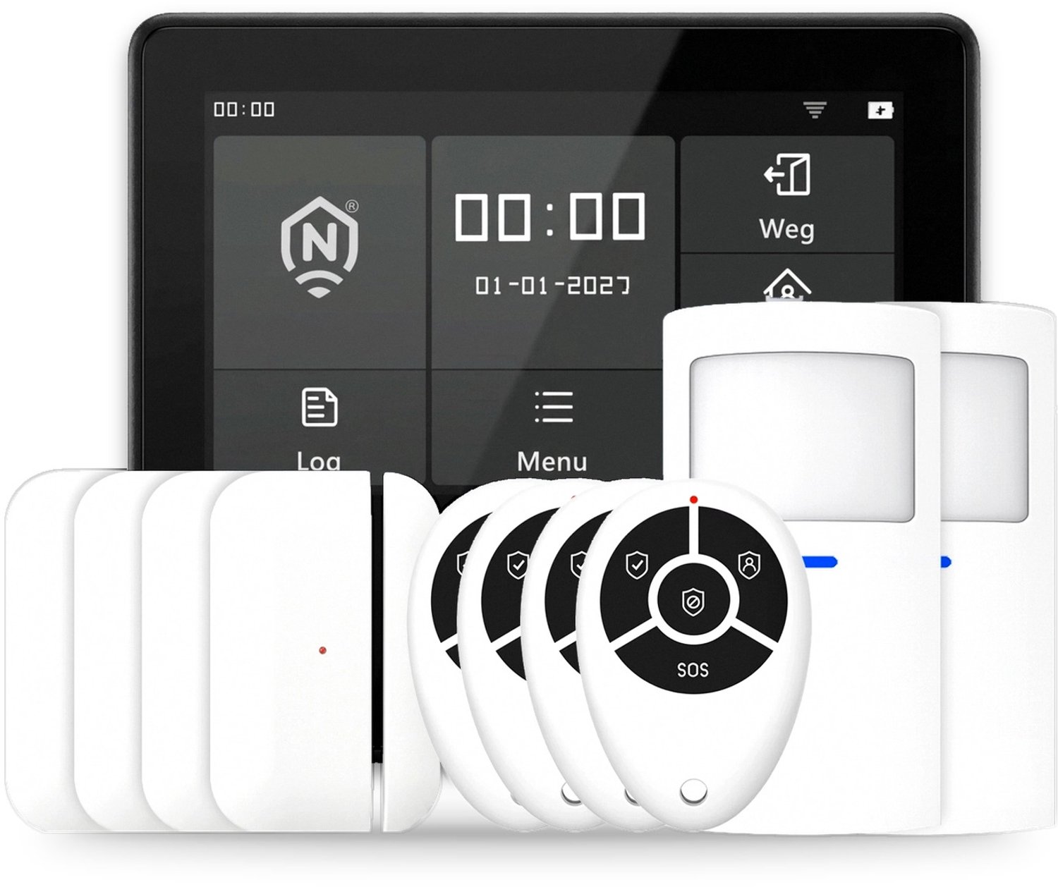 ShieldLink® Plus Alarmsysteem – Comfortset – Draadloos & Uitbreidbaar – Met App – Zonder Abonnement