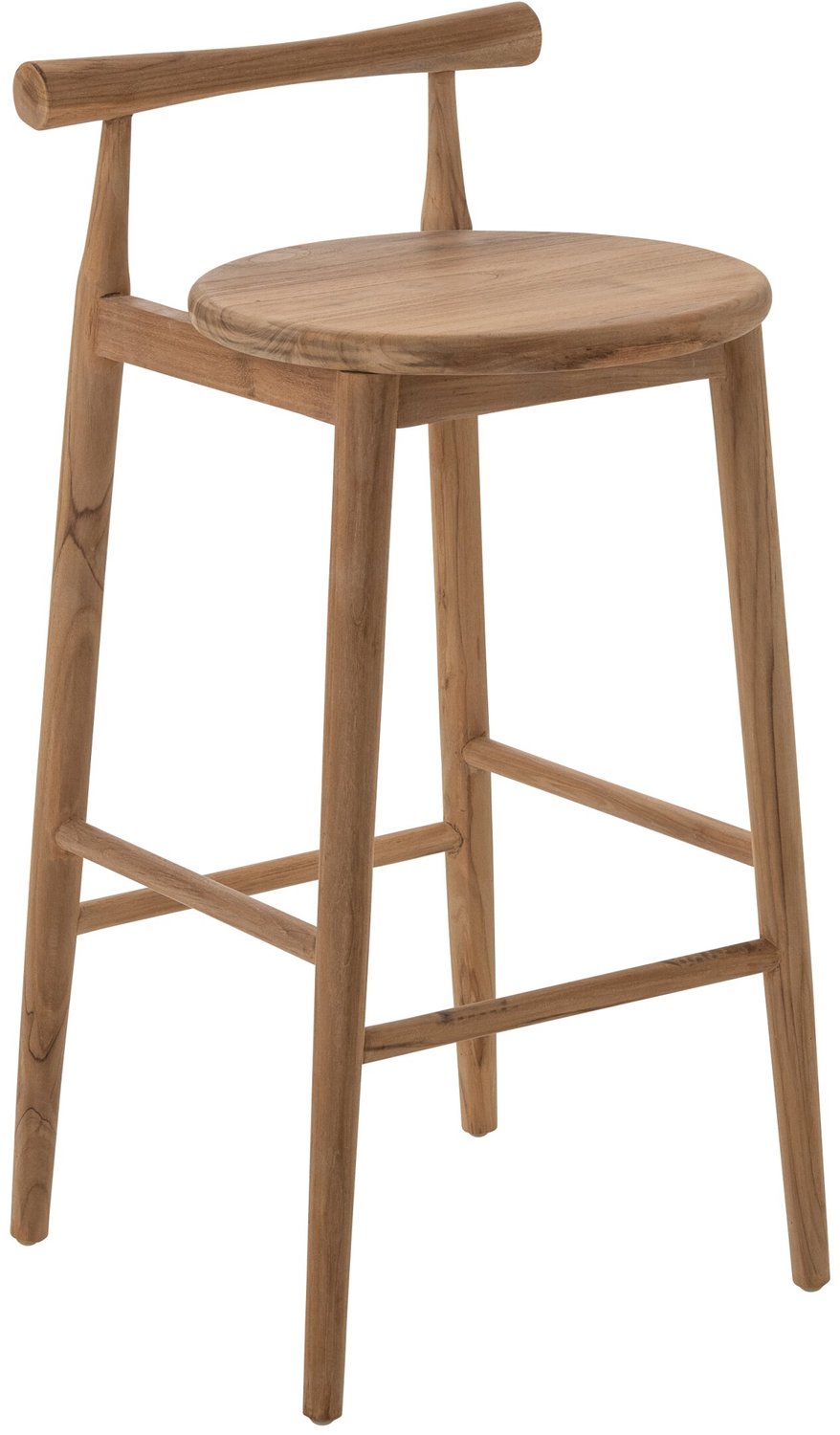 J-Line Barstoel Teak Hout Naturel