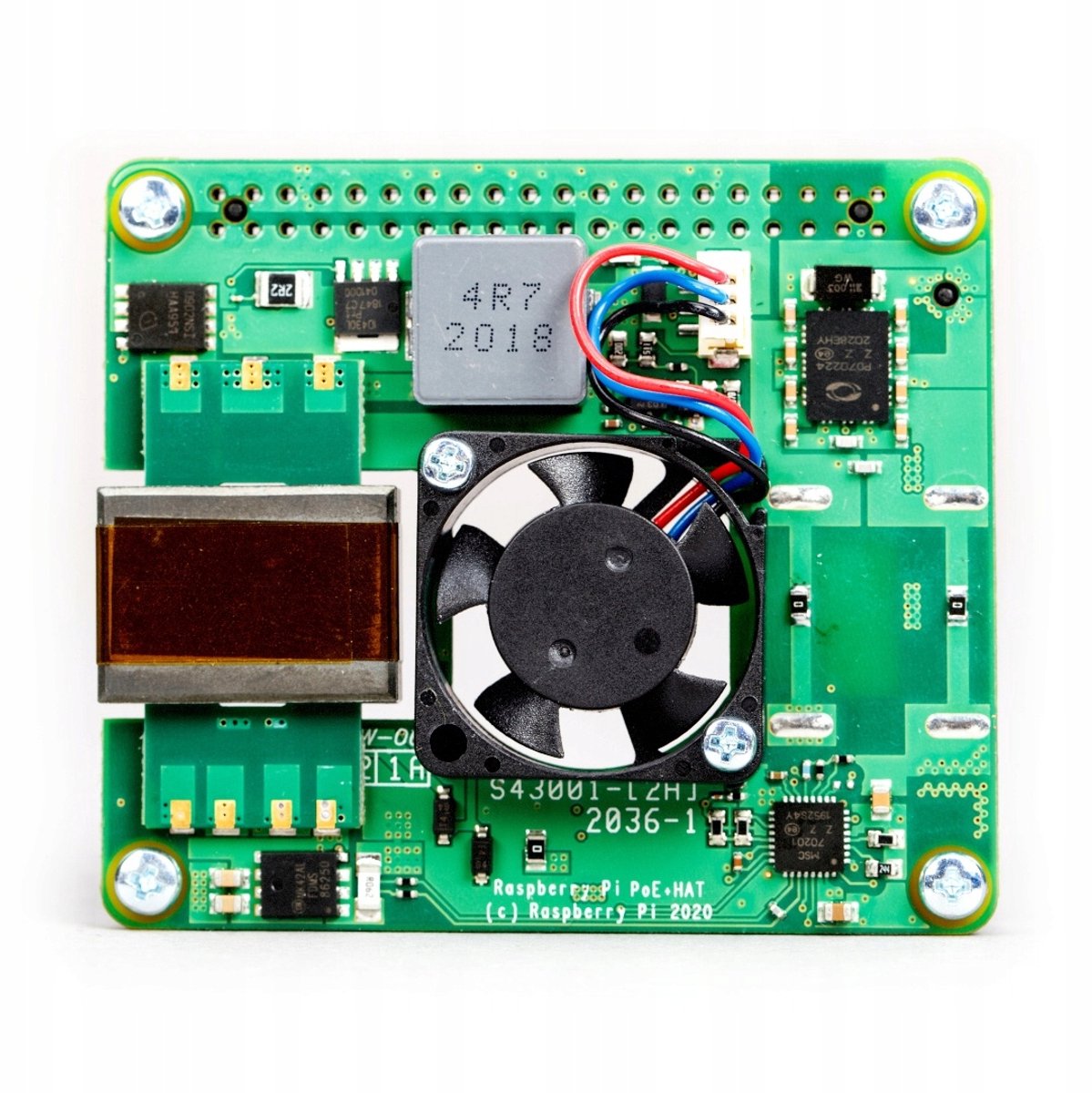 Raspberry Pi PoE + HAT (2021) - Voor de Raspberry Pi 3B+ en 4.