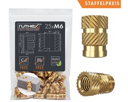 ruthex Schroefdraadinzet RX-M6x12.7 GE-M6x127-002
