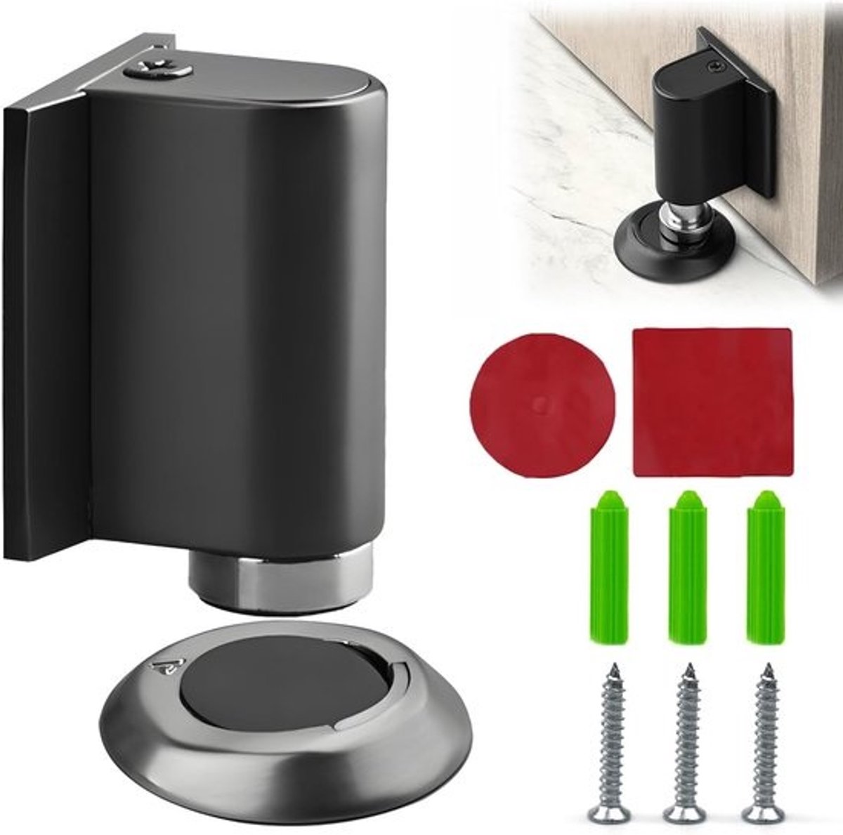 Magnetic door stopper made of metal - ShopVlot