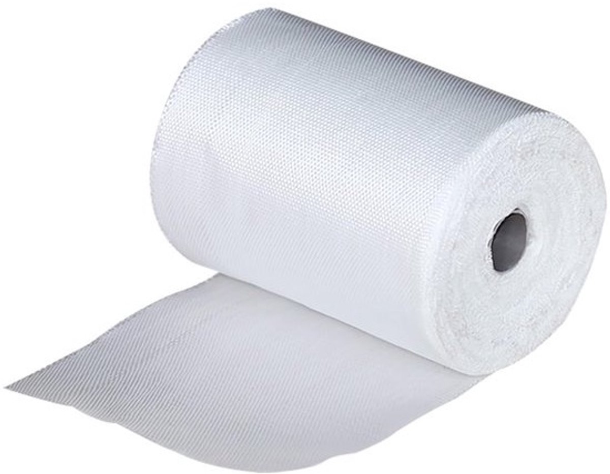 Allecto Premium - Glasvezelstof 10cm x 26m Rol - Glasvezelversterking Matras