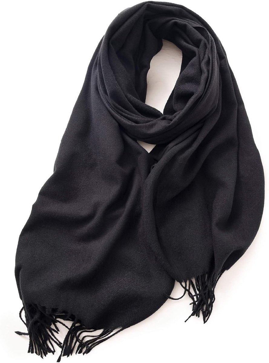 XXL Sjaal voor Dames & Heren - Kasjmier & Merino Gevoel - Super Zachte Pashmina 180x65 cm voor Winter & Herfst - Elegante Omslagdoek, Stola voor Bruiloft & Feest