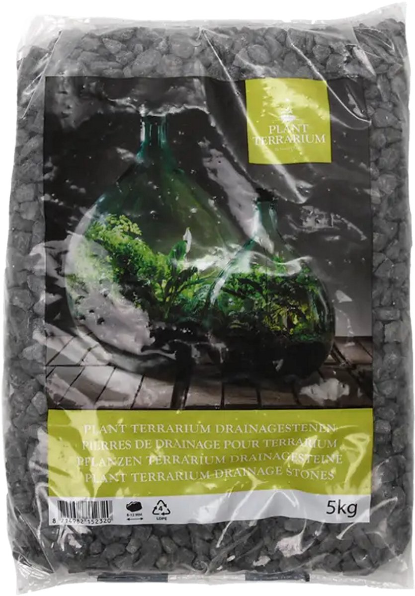 Zwart Drainage Grind voor Planten Terrarium - 5 kg