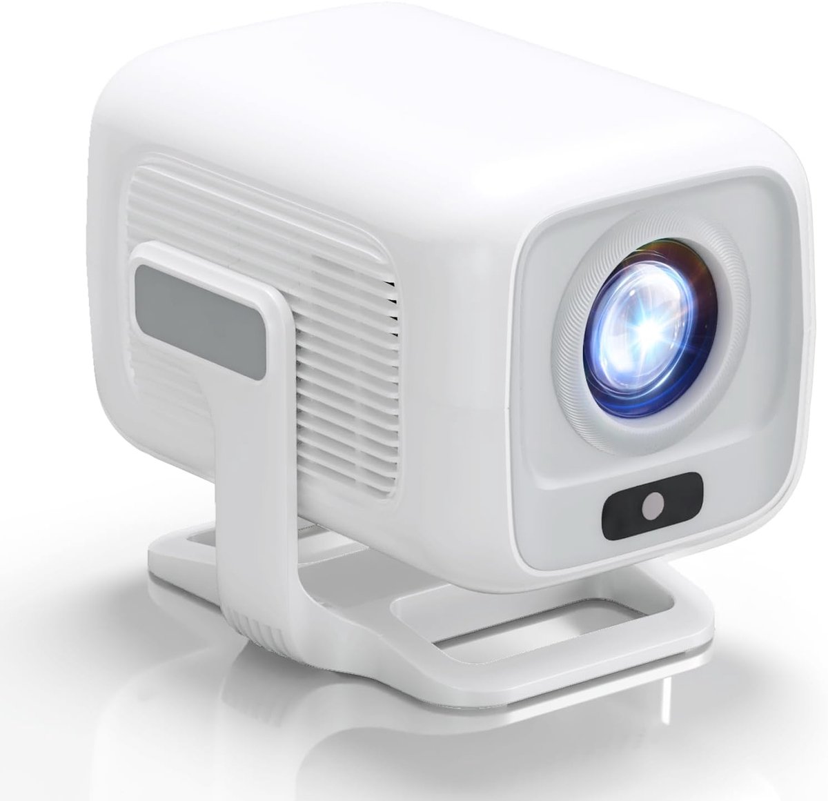 Miniprojector met automatische focus 4K UHD WiFi 6 BT 5.2 Portabel thuisbioscoop met trapeziumcorrectie Compatibel met iOS/Android/TVStick/PS5/Xbox Lage latency 180° graden