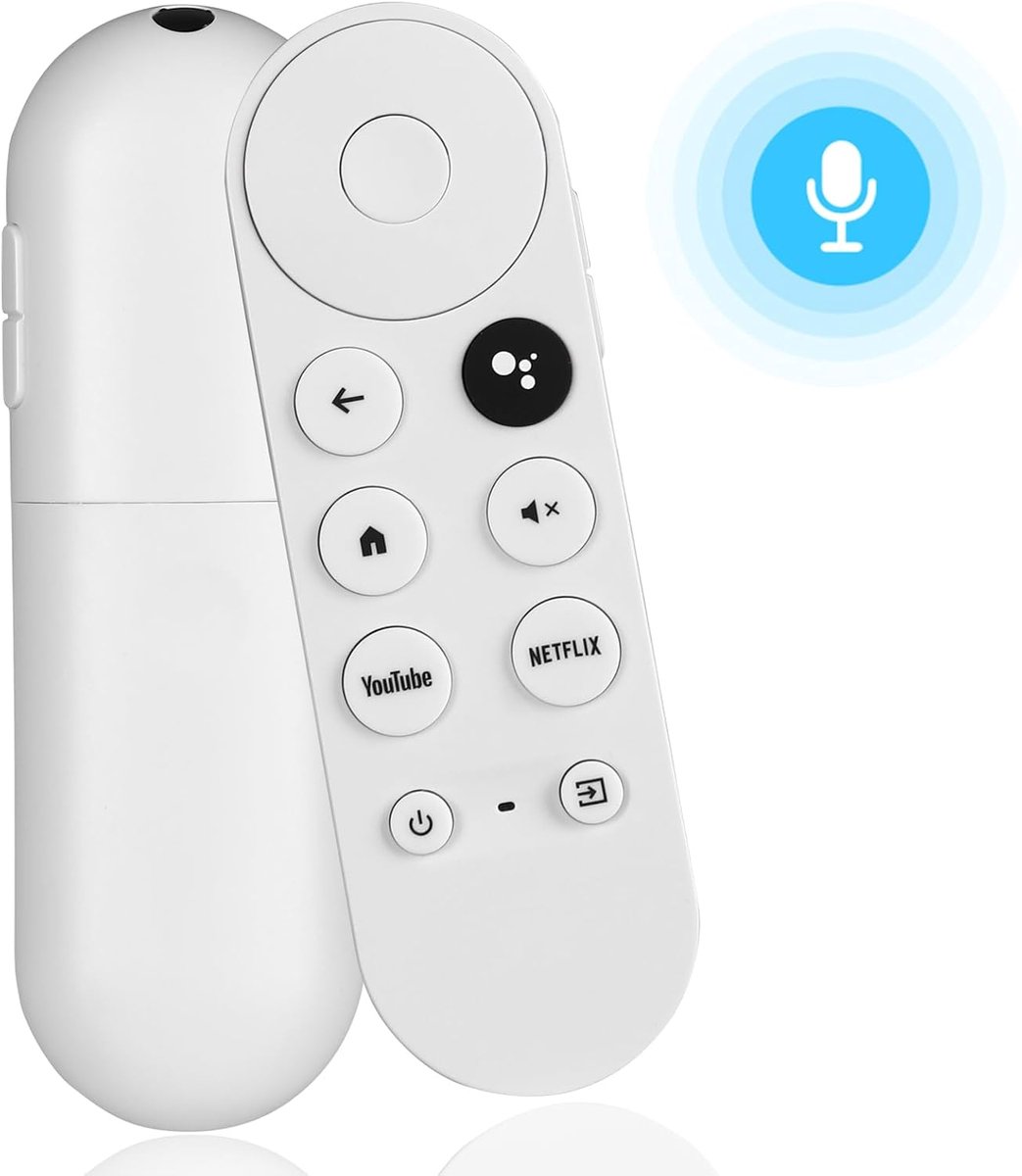 Spraakafstandsbediening compatibel met Google Chromecast 4K Snow HD TV G9N9N