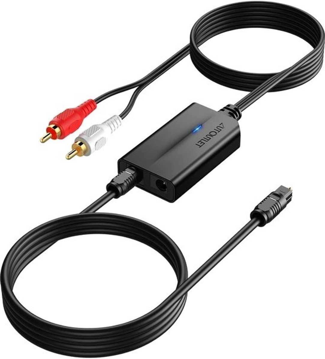 192 kHz analoge digitale audioconverter voor RCA, coaxiale en optische verbindingen
