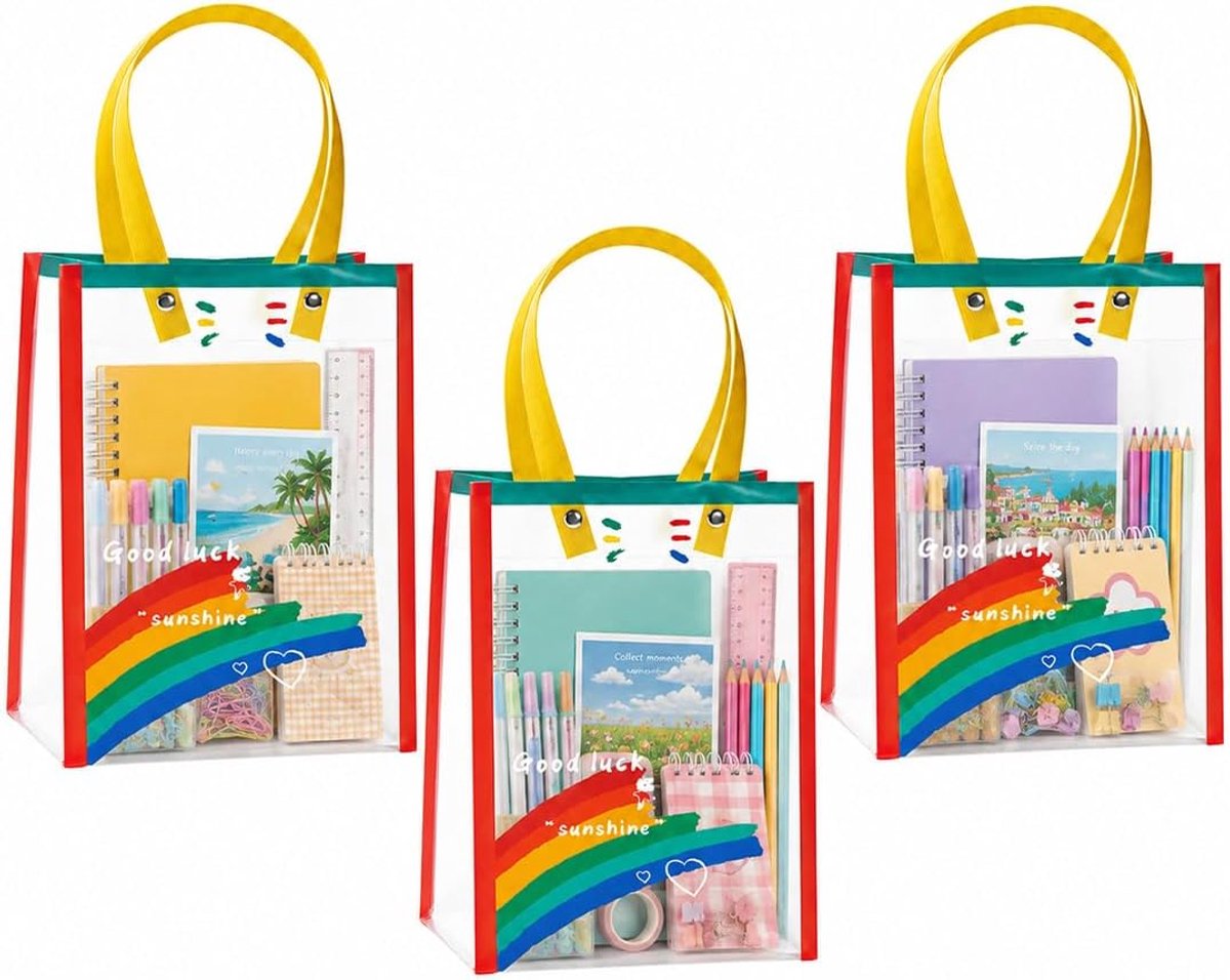 3 Pezzi Caramelle Compleanno Bambini Rainbow, Sacchetti Regalo Arcobaleno In Plastica Per Feste Bambini, Matrimoni, Feste O Lgbt (Colorato)