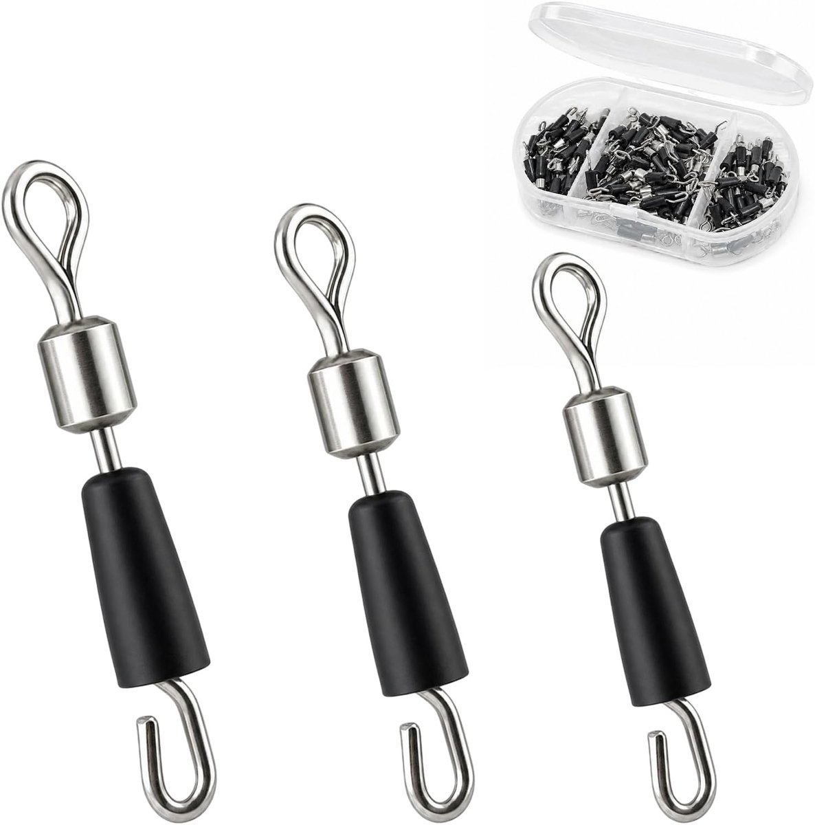 Quick change wirbel set 90 stuks - koperen kern - anti-draai - ideaal voor karper en zeevissen - ShopVlot