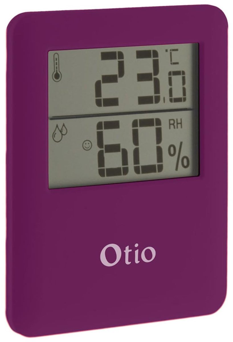 Thermometer magnetisch - LCD-display - violet - eenvoudig af te lezen - ShopVlot