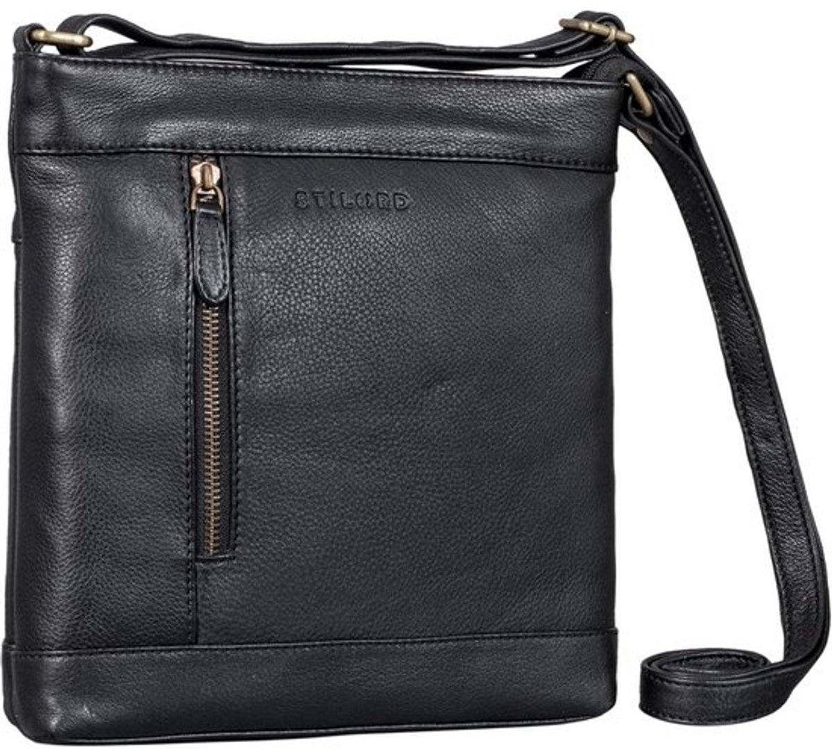 Leren Crossbody Tas Dames Schoudertas Klein Formaat voor Tablet en Dagelijks Gebruik