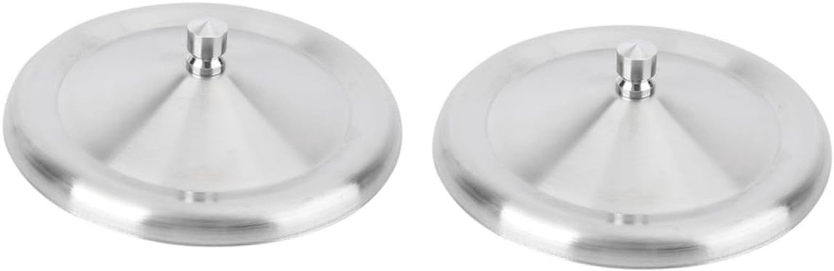 RVS Deksel voor Glazen en Plastic Bekers - 2 Stuks - Ideaal voor Thee en Drankjes, Beschermt Tegen Vuil en Verlies van Warmte
