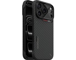 AULUMU Ultra-Slim Case - Hoesje Geschikt voor Apple iPhone 18 Pro - Compatibel met MagSafe - 1500D Aramid Fiber Back Cover - Ultra Dun - Zwart