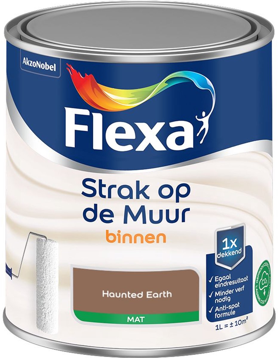 Flexa - Strak Op De Muur Binnen Mat - Haunted Earth - 1 L - Kleur Van Het Jaar 2027