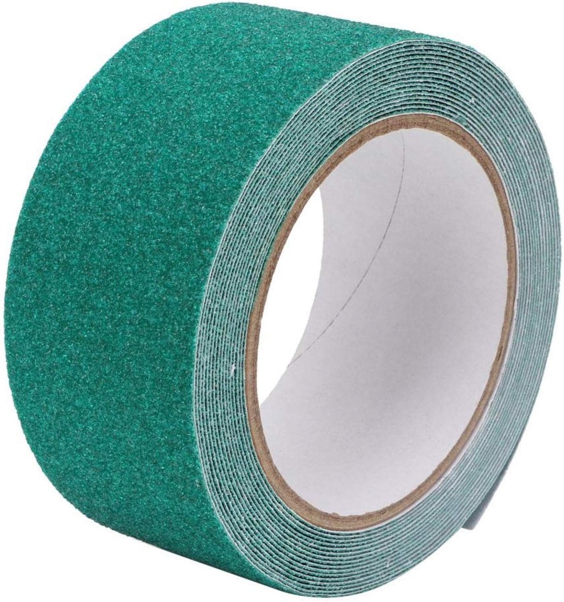 Anti-slip tape voor vloeren en trappen, veilig en duurzaam met quartz zand, 5 meter lang, groen