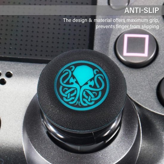 Set van 2 Thumb Grips Verhogers & Siliconen Sticks voor PS5 / PS4 Controllers — afbeelding 2