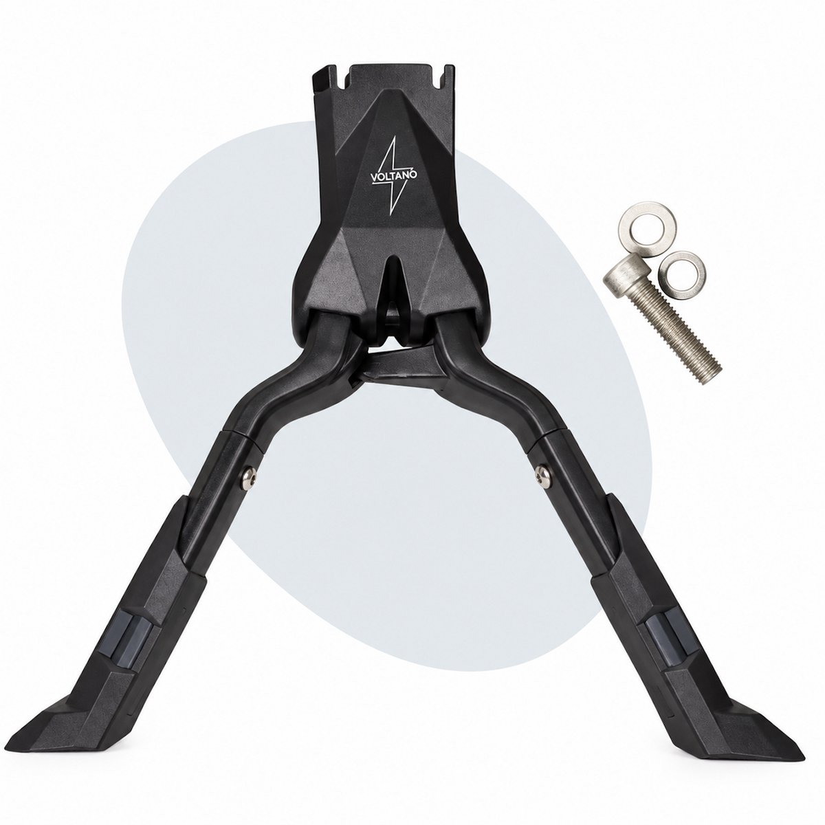 Voltano Dubbele Fietsstandaard - Zwart - 300MM - 24 t/m 29 Inch - Standaard Voor De Fiets Ook Geschikt Voor 28 Inch