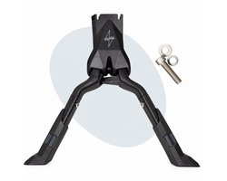Voltano Dubbele Fietsstandaard - Zwart - 300MM - 24 t/m 29 Inch - Standaard Voor De Fiets Ook Geschikt Voor 28 Inch