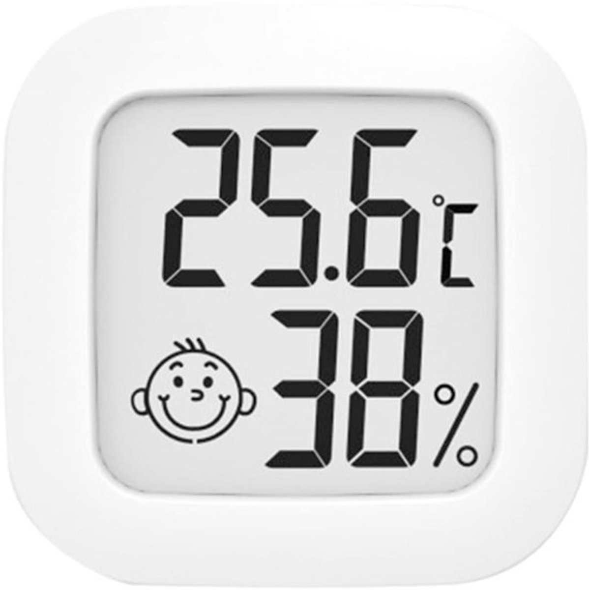 Digitale thermometer en hygrometer - hygrometer - hygrometer binnen - Hoge nauwkeurigheid binnenmonitor - Temperatuur- en vochtigheidssensor voor thuis - Kas- en keldermonitor - Wit