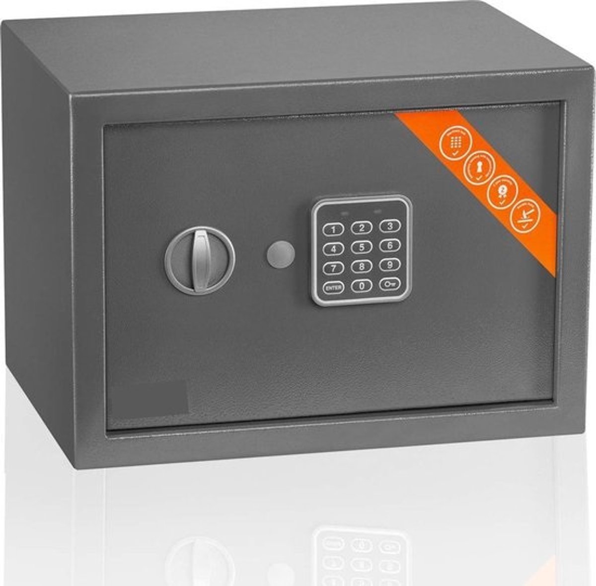 Elektronische Kluis - Kluis - Thuiskluis - 17x23x17cm - Digitaal Toetsenbord Slot Led-Screen