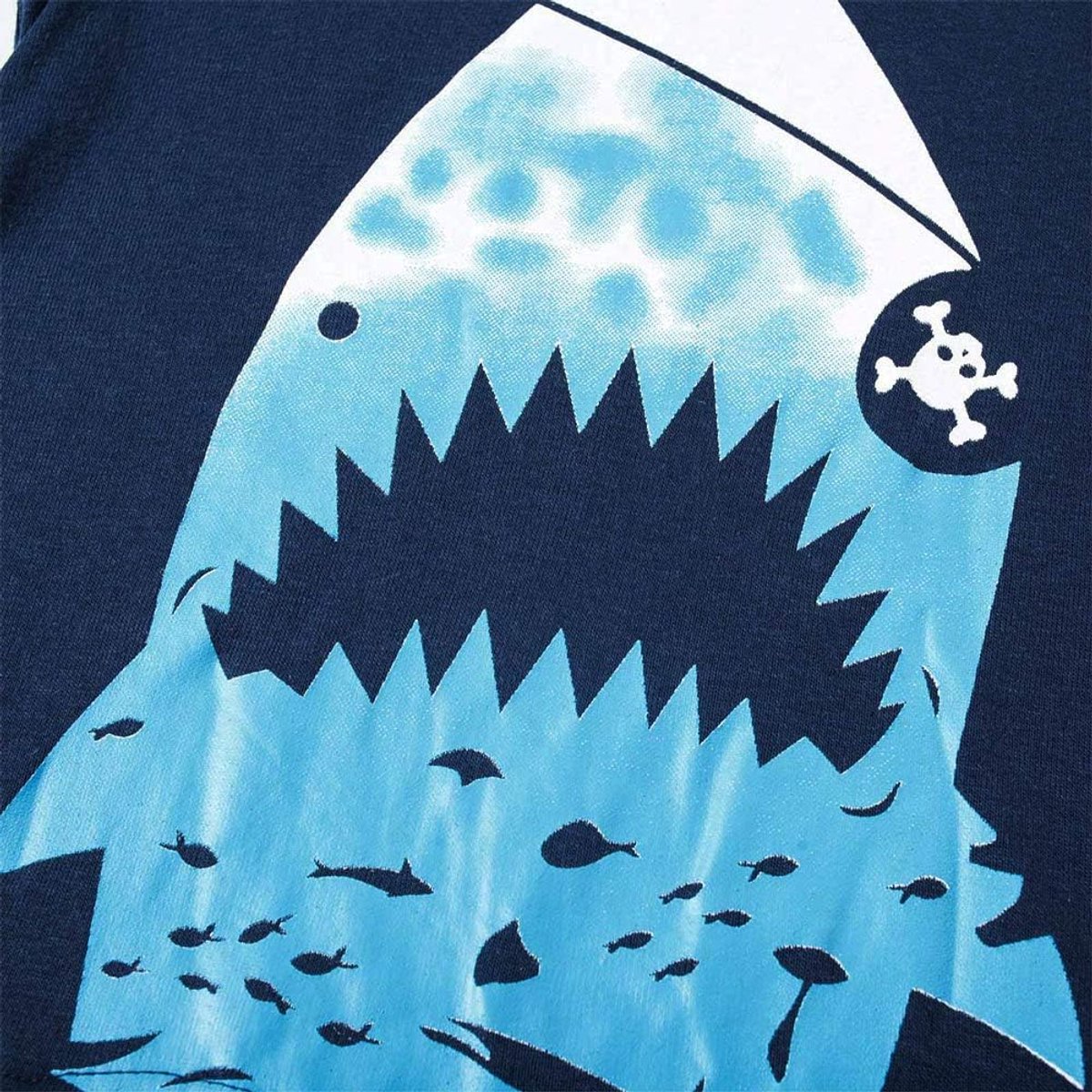 Astronaut, haai, lange mouwen, tweedelige pyjama voor kinderen van katoen, pyjamaset voor de winter, Kerstmis, nachtkleding in de maten voor 1-12 jaar, 6-7 Jaar