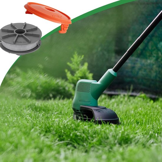 Grastrimmerspoel voor Gardena 5307-20, 6,1 m x 1,65 mm draadtrimmerspoel voor Gardena EasyCut ComfortCut PowerCut SmallCut grastrimmer (4 spoel + 1 deksel) — afbeelding 5