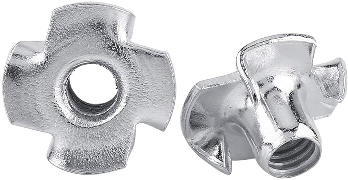 T-Nut voor CNC Freesmachine, Handgrepen van T-Nut, Gegalvaniseerd Koolstofstaal T-Nut voor Meubels, Perfect voor Houtbewerking en Klussen (M3, 50 Stuks/Pakket)